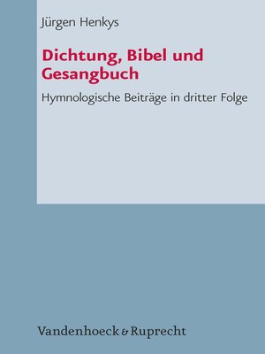 cover image of Dichtung, Bibel und Gesangbuch